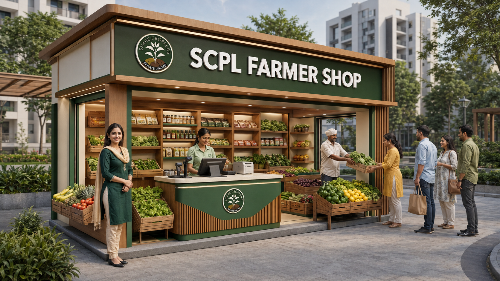 SCPL Farmer Shop city market model
